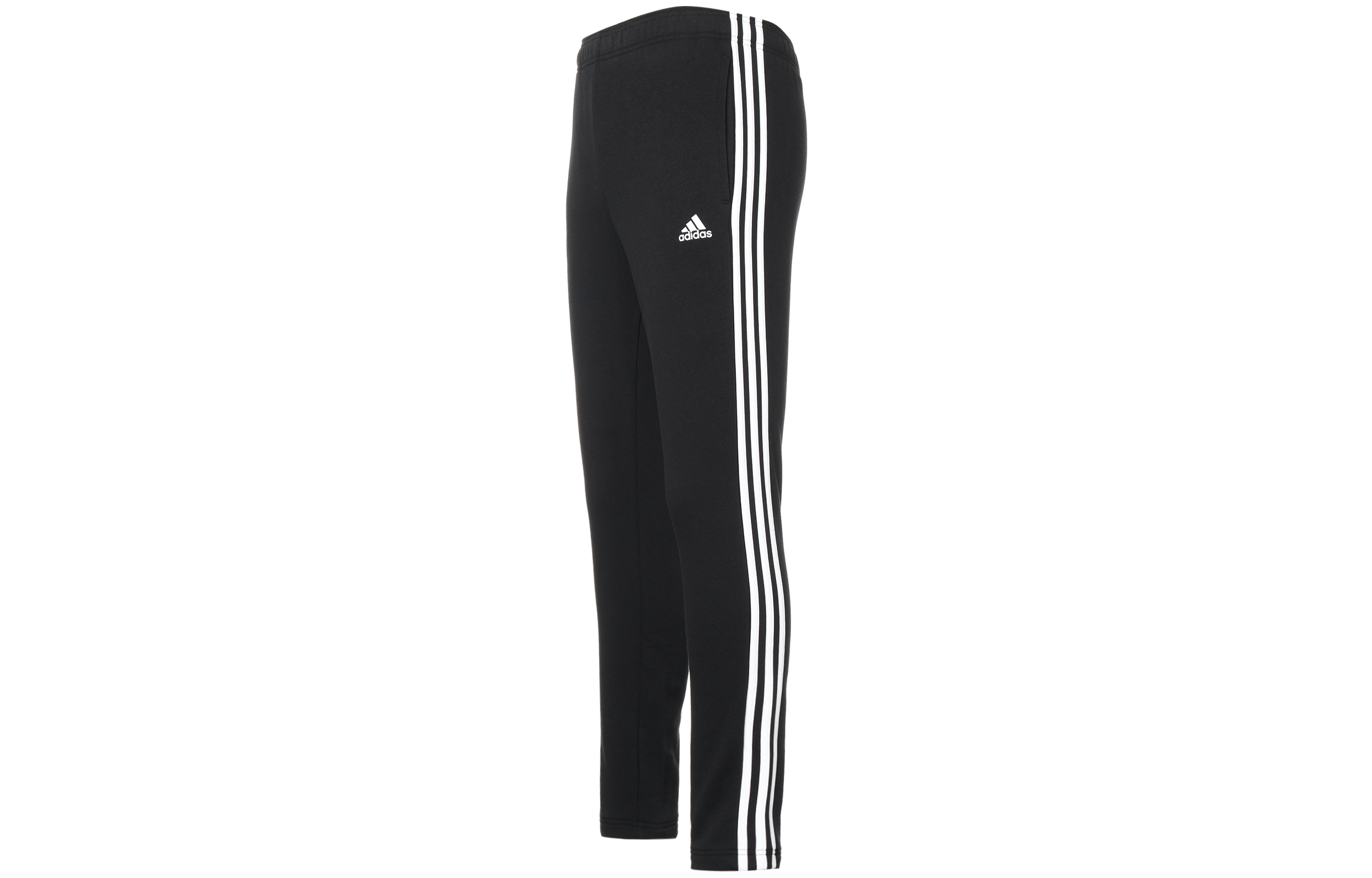 Adidas ESSENTIALS 3-Stripes Retro Classic Three Stripes Knitted Sweatpants Men's Black