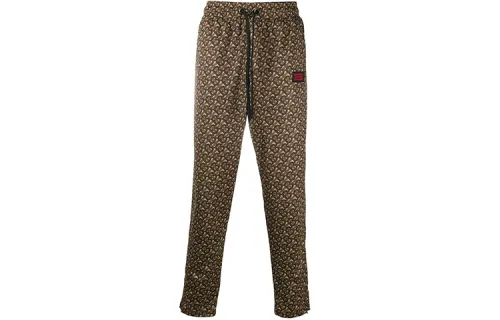 Burberry Knitted Sweatpants Men's Malle Brown