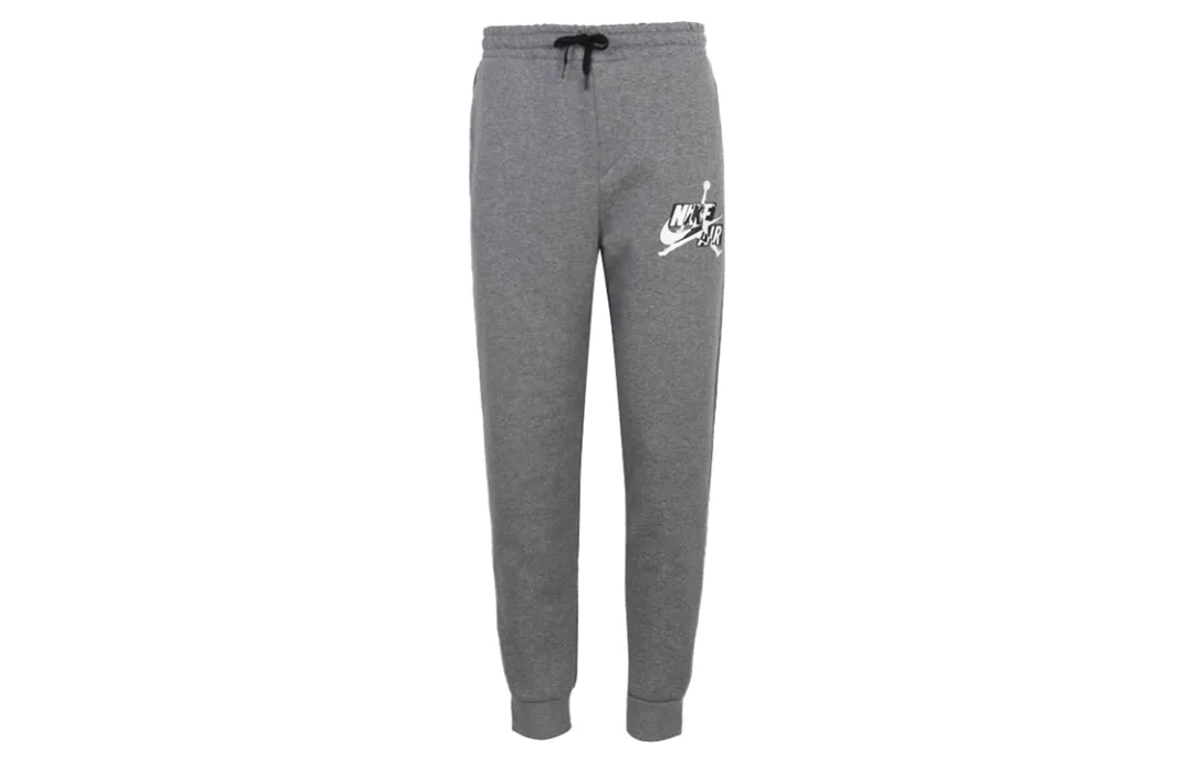 Jordan Jumpman Knitted Sweatpants Men's Carbon Gray Thickened Cuffed Pants