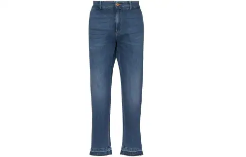 GUCCI Jeans Men's Blue Moderate Tapered Pants