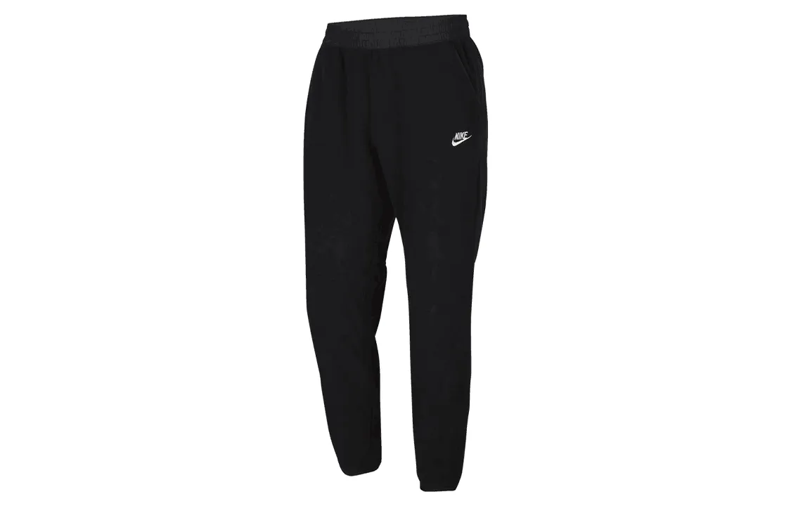 Nike Knitted Sweatpants Men's Black Moderate Cuffed Pants