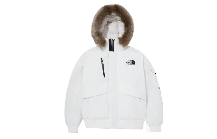 THE NORTH FACE Down Jackets Unisex Milk White Unisex Korea Version