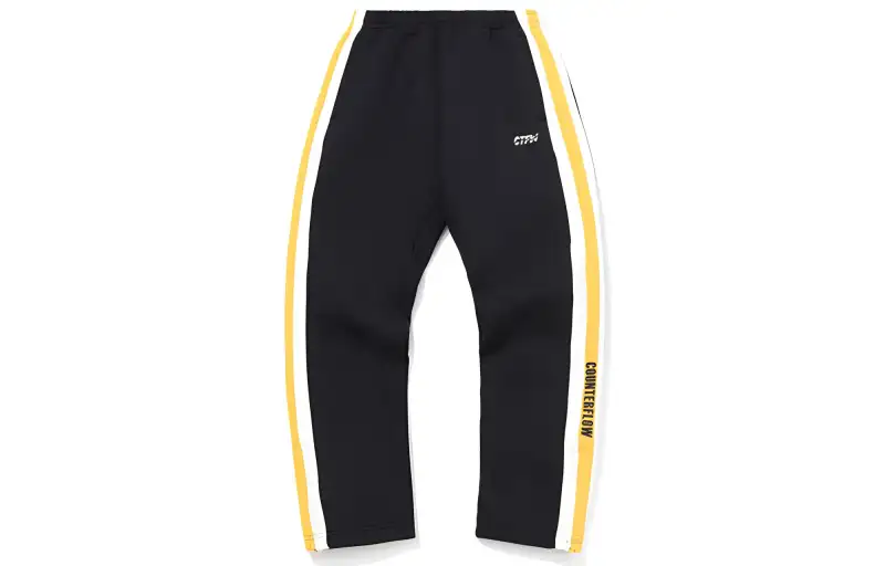Li Ning CF Knitted Sweatpants Men's Black Moderate Straight Fit Pants