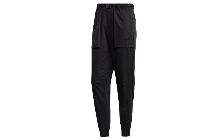 Adidas originals Clover Tech Pant Pocket Logo Casual Sweatpants Men's Black