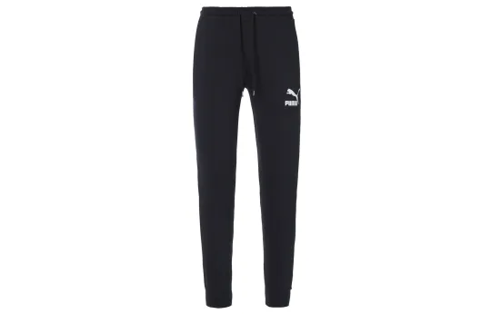 PUMA Knitted Sweatpants Men's Black