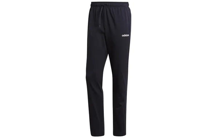 Adidas Essential Knitted Sweatpants Men's Black Moderate Cuffed Pants