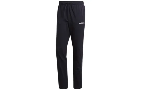 Adidas Essential Knitted Sweatpants Men's Black Moderate Cuffed Pants
