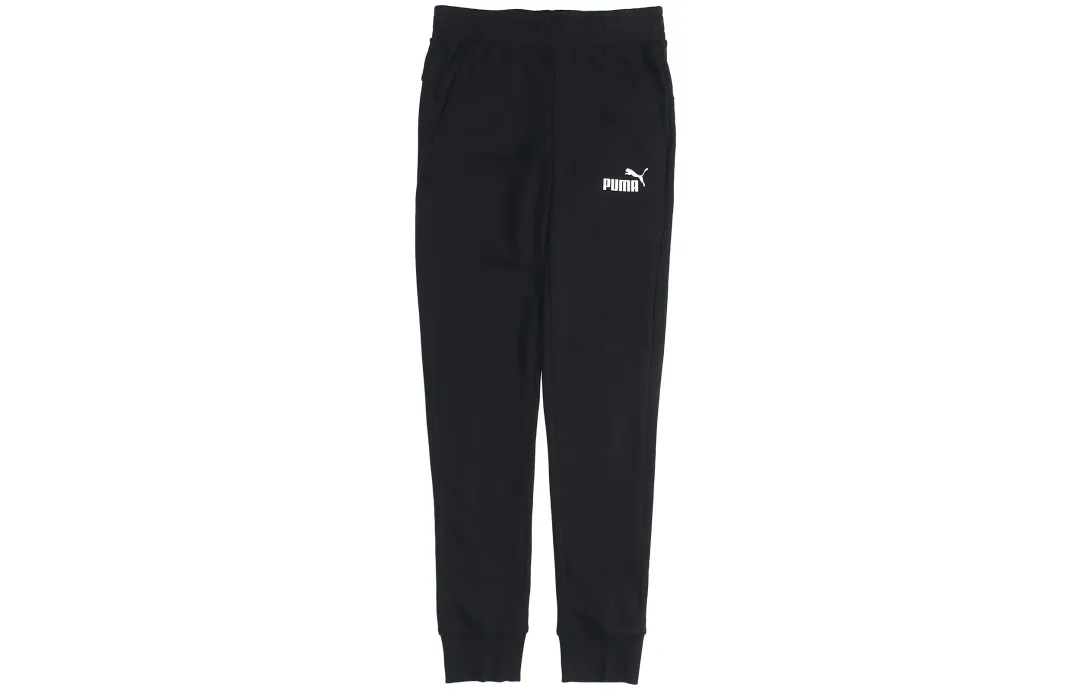PUMA Knitted Sweatpants Men's Black Moderate Sweatpants