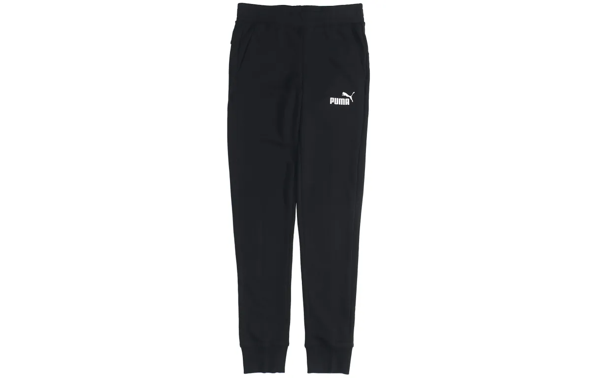 PUMA Knitted Sweatpants Men's Black Moderate Sweatpants