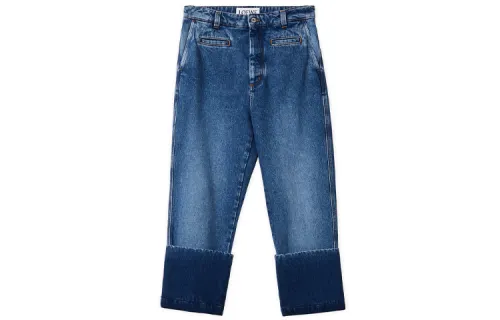 LOEWE Jeans Men's Blue Moderate Straight Fit Pants