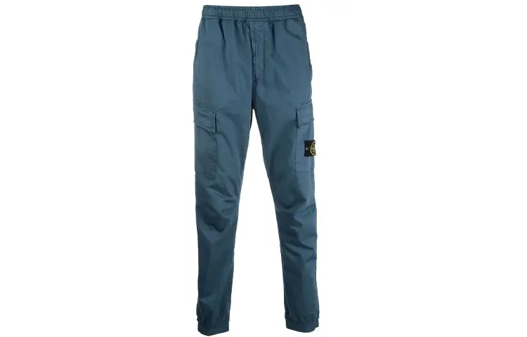 STONE ISLAND Cargo Pants Men's Blue Moderate
