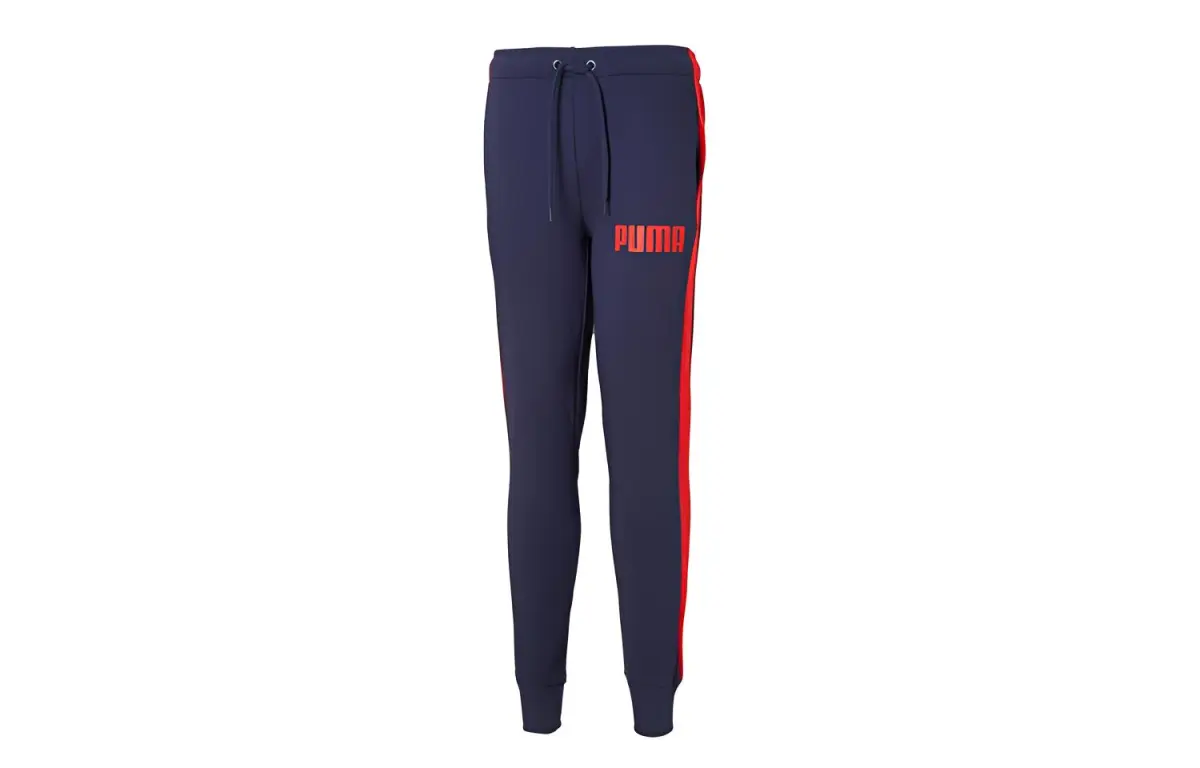 PUMA Track Pants Knitted Sweatpants Men's Marine Blue