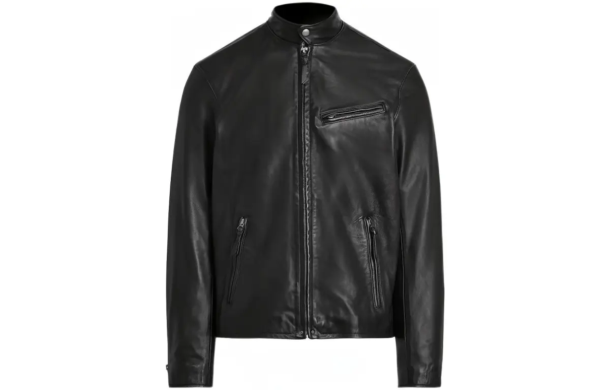 Polo Ralph Lauren Leather Jacket Men's Black