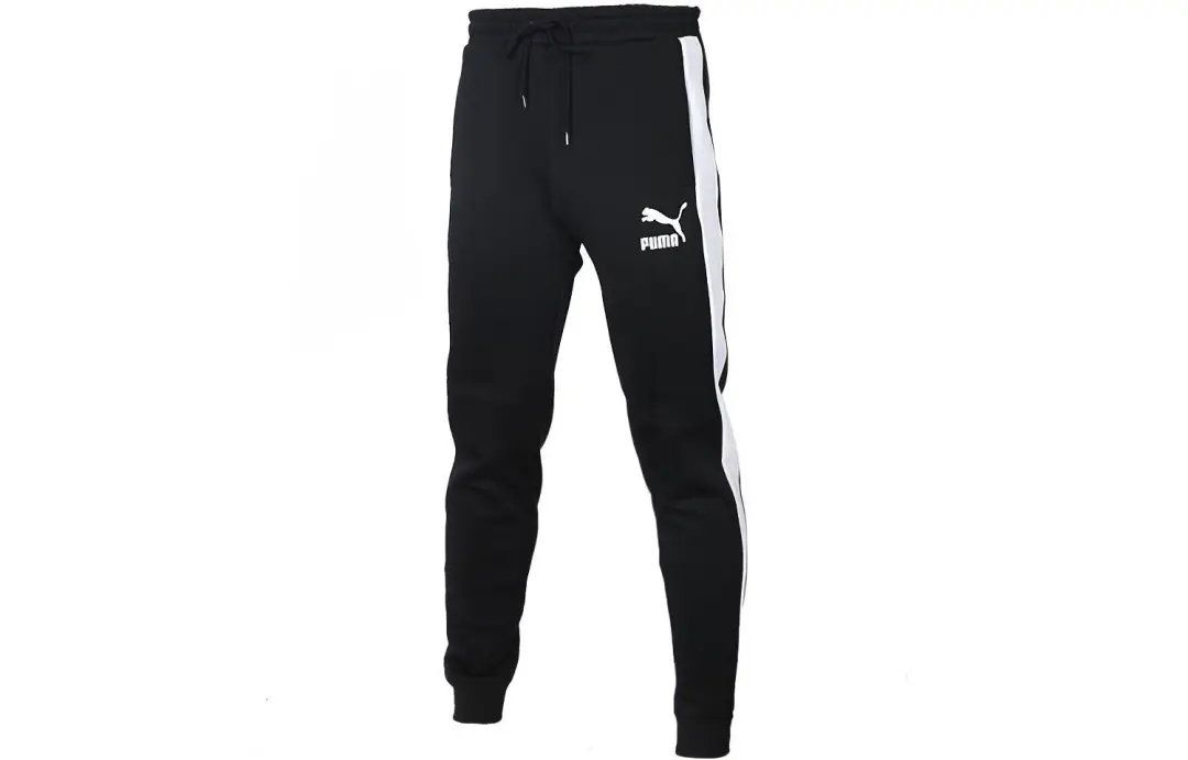 PUMA Knitted Sweatpants Men's Black