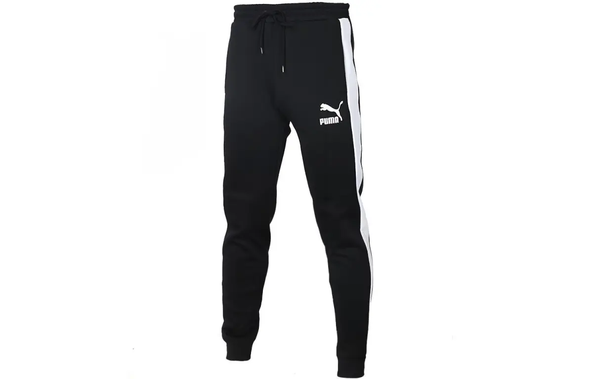 PUMA Knitted Sweatpants Men's Black