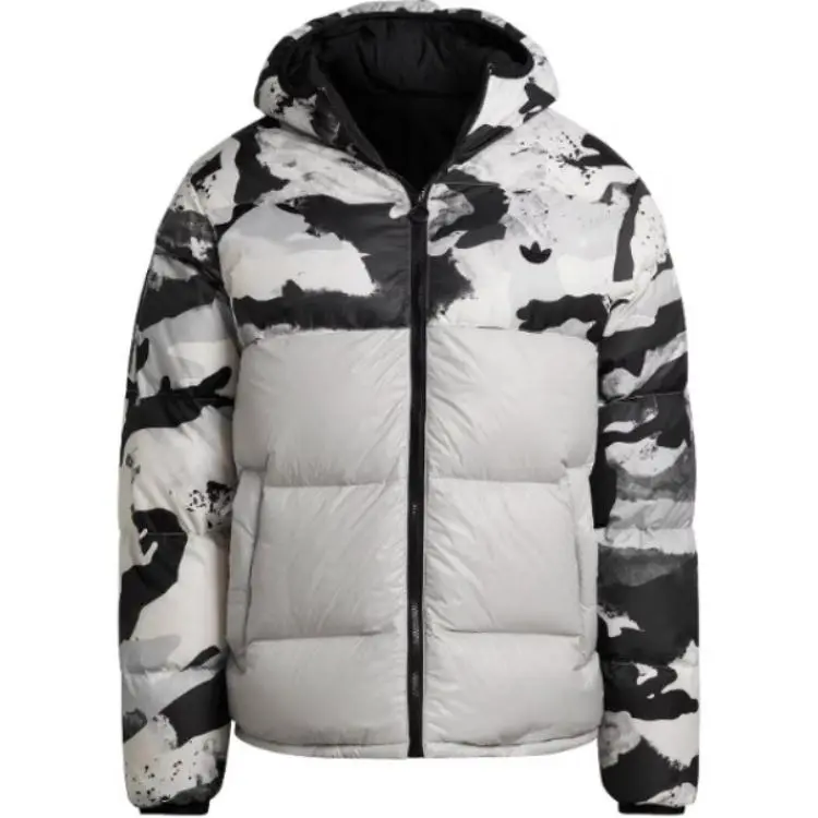 Adidas Originals Trefoil Down Jacket Men's Black/White/Gray