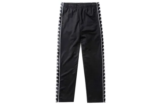 Kappa Knitted Sweatpants Men's Moderate Straight Fit Pants