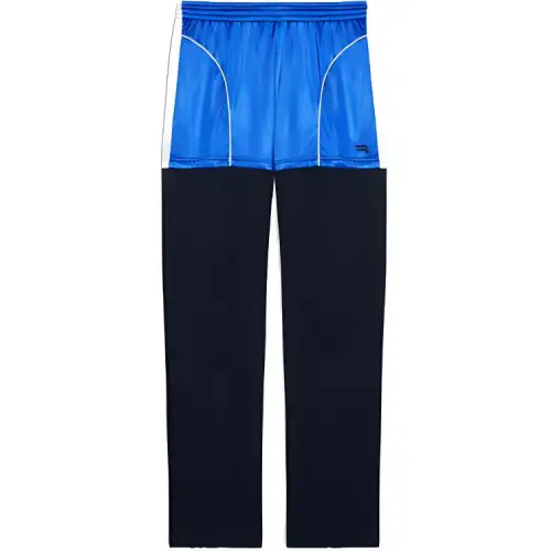 Balenciaga Knitted Sweatpants Men's Blue Moderate Straight Fit Pants