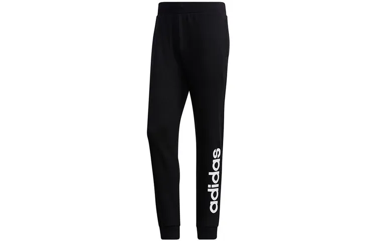 Adidas Neo Knitted Sweatpants Men's Black Moderate Cuffed Pants