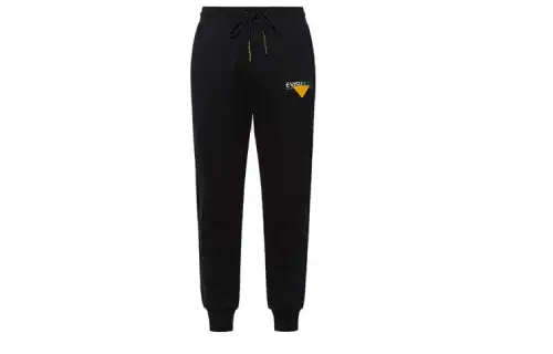 EVISU Cuffed Pants Casual Pants Men's Black