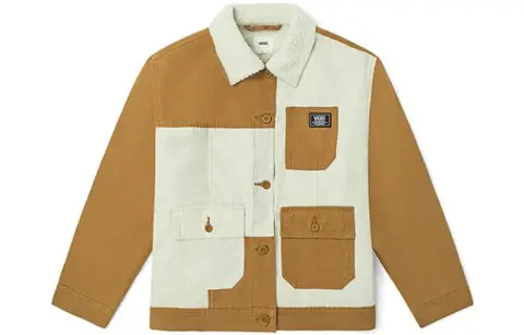 Vans Parka Coats Unisex Pumpkin Lapel Thickened