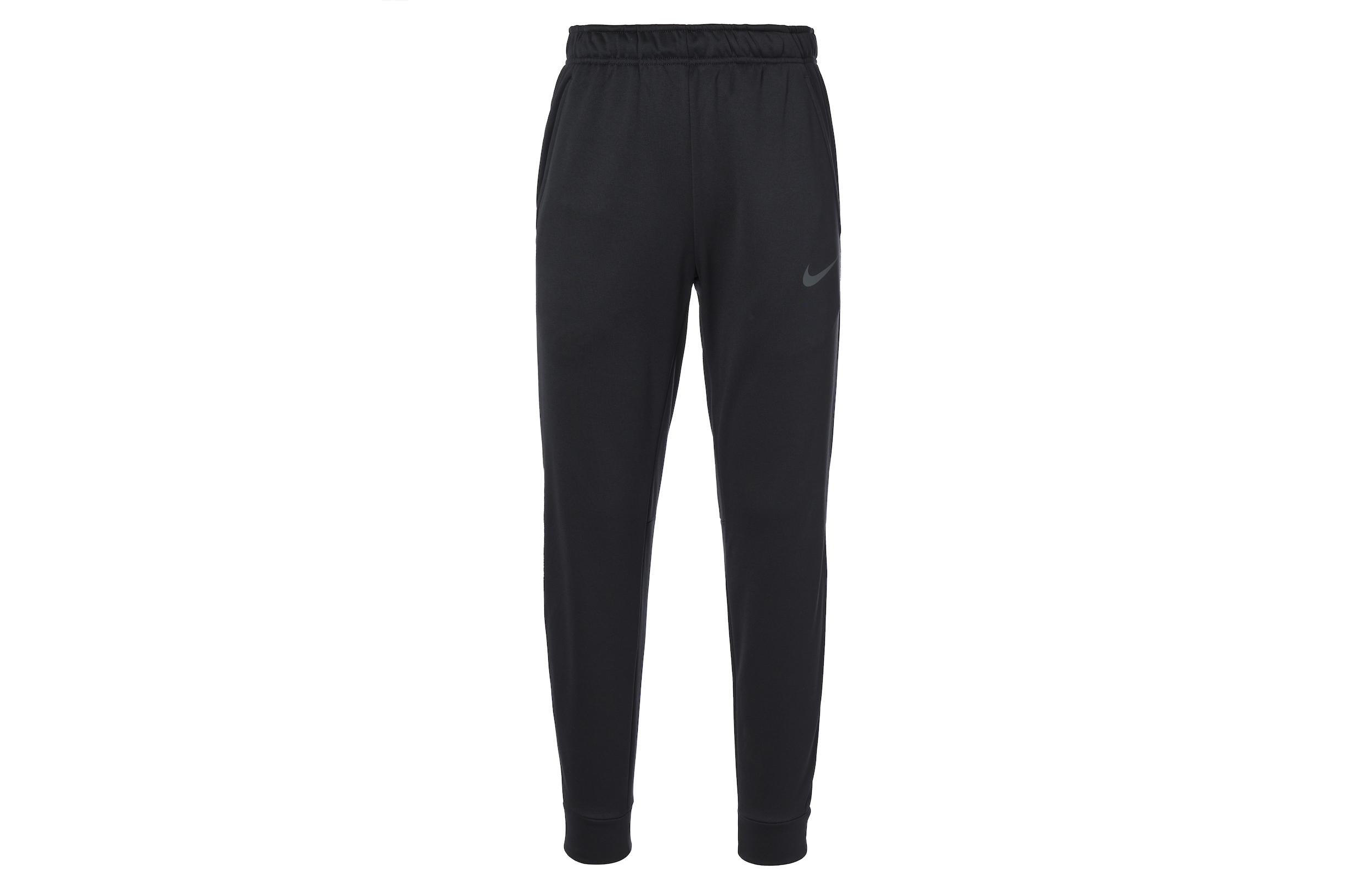 Nike Comfortable velvet keep warm breathable knitted black trousers, with your logo imprint, loose straight fit, high waist