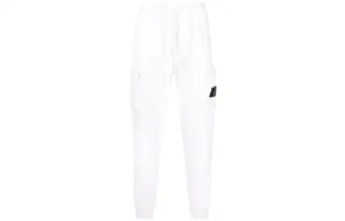 STONE ISLAND Cargo Pants Men's White Moderate