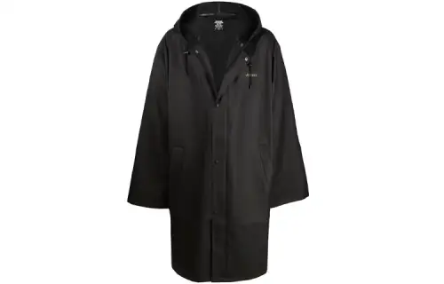 Vetements Parka Coats Men's Black Hooded Moderate