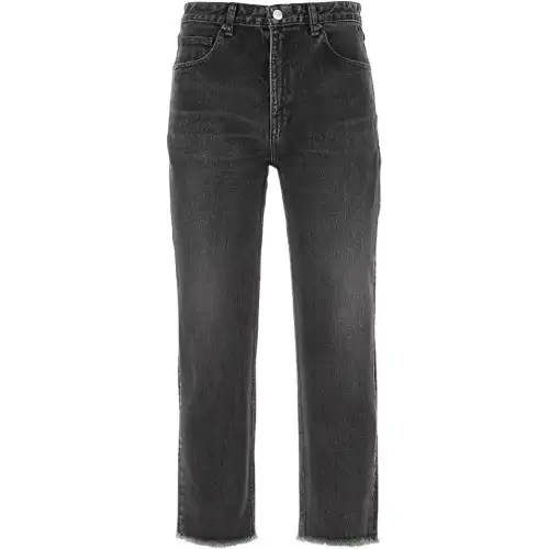 Balenciaga Jeans Men's Black Moderate Straight Fit Pants
