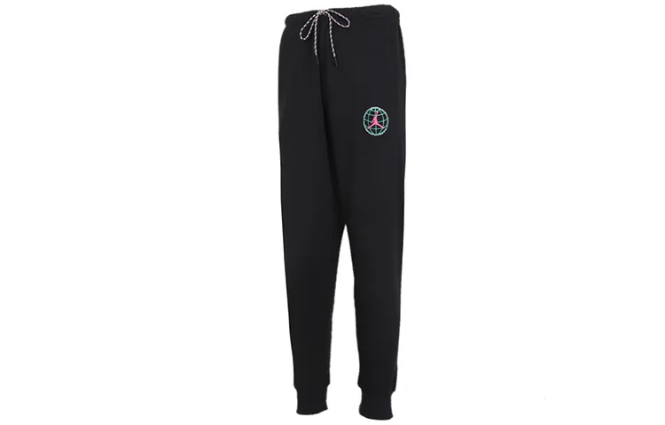 Jordan Fleece Lined Elastic Cuff Casual Pants Men's Black