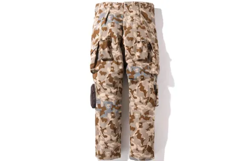 Bape Sand Camo Multi Pocket Wide Fit Pants