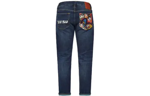 EVISU Other Non-Stretch Moderate Pants Men's Denim Blue