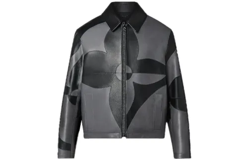 LOUIS VUITTON SS22 Leather Jacket Men's Multicolor
