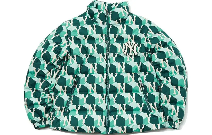MLB Monogram Down Jacket Unisex Green