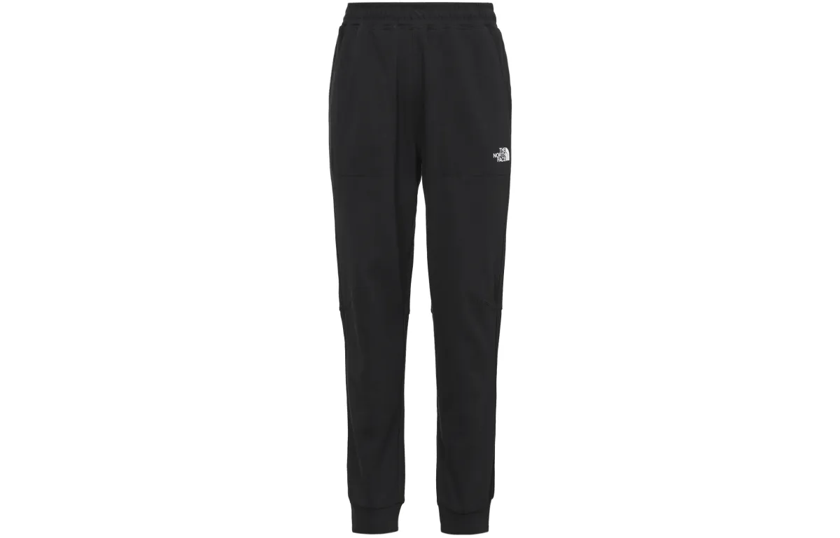 THE NORTH FACE Knitted Sweatpants Men's Black Moderate Straight Fit Pants