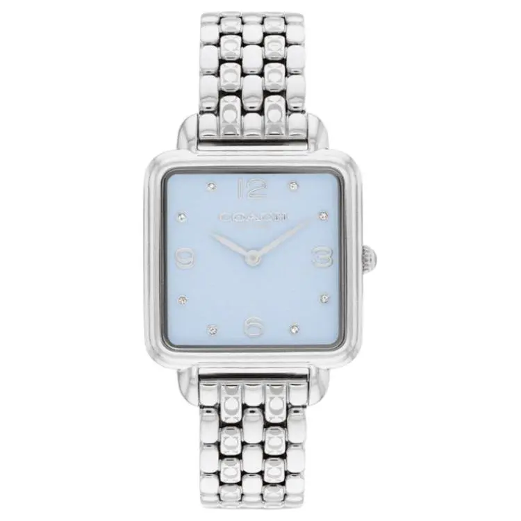COACH Wrist Watches Quartz Movement Stainless Steel Strap 28mm Blue Dial Women's Watch