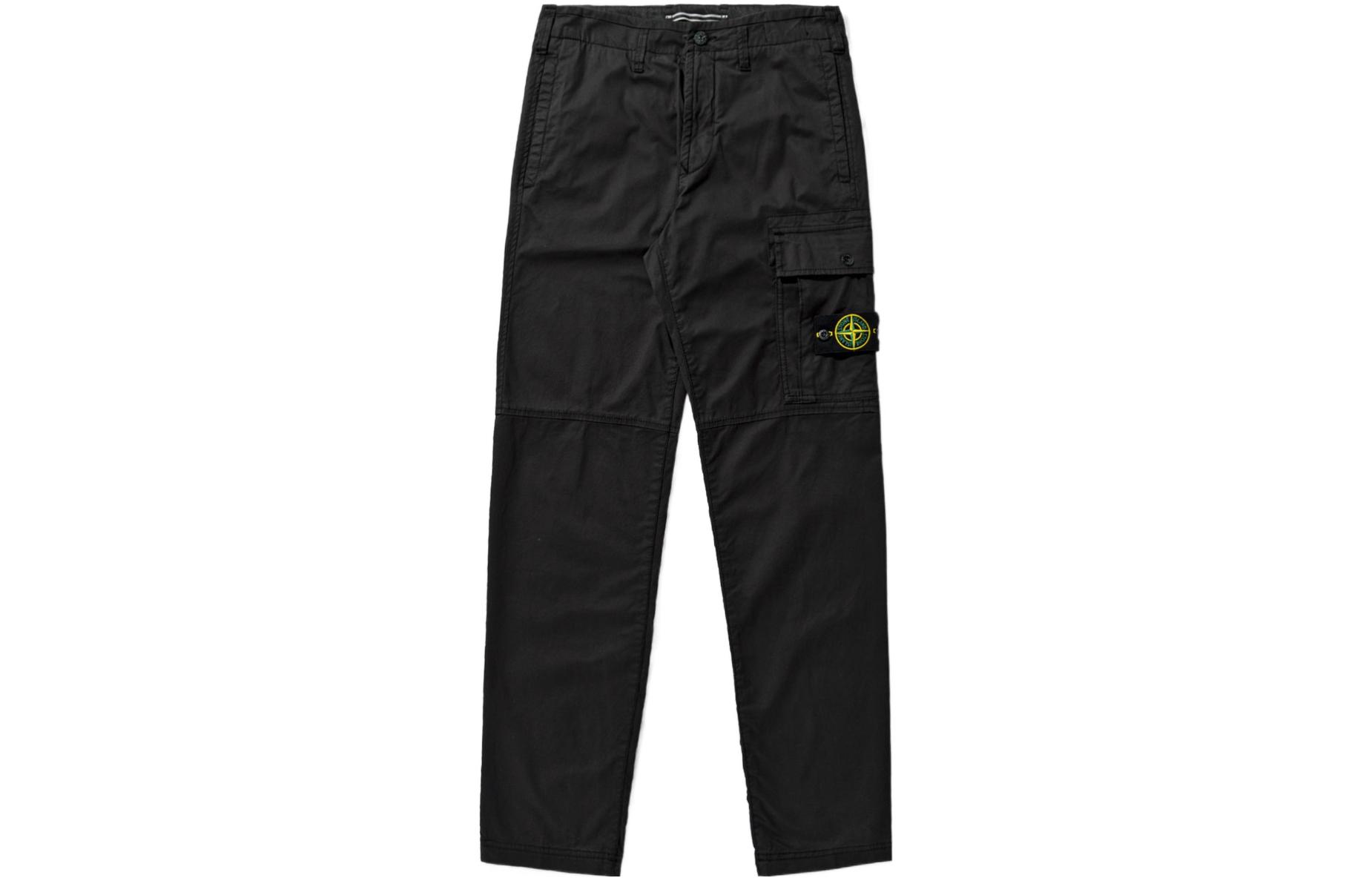 STONE ISLAND SS22 Casual Pants Men's Black