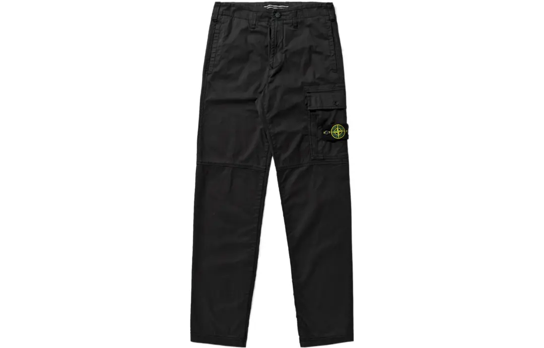 STONE ISLAND SS22 Casual Pants Men's Black