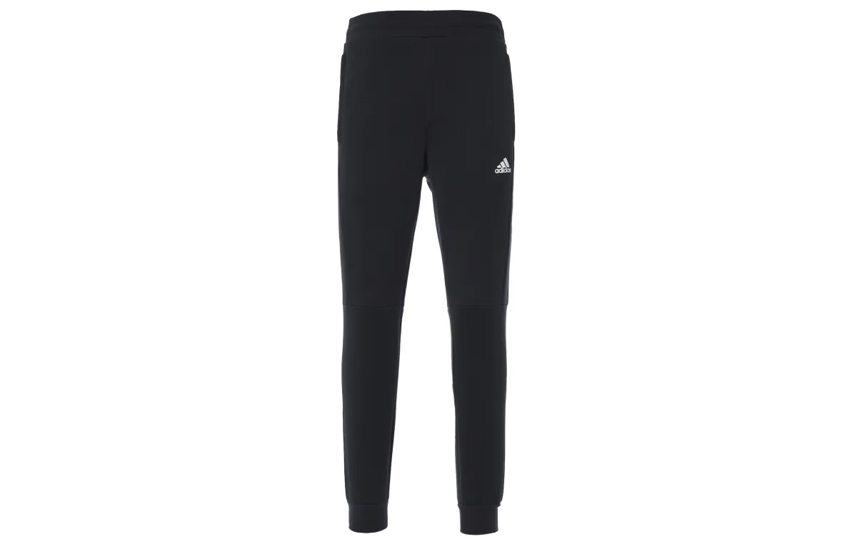 Adidas Slim Fit Knitted Sweatpants Men's Black