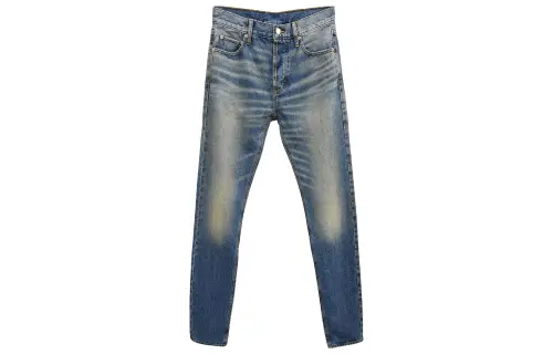 Fear Of God Essentials Dinosaur Series Jeans Unisex Blue Moderate Slim Fit Pants