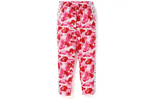 Bape Abc Bapesta Tape Jersey Pants Pink