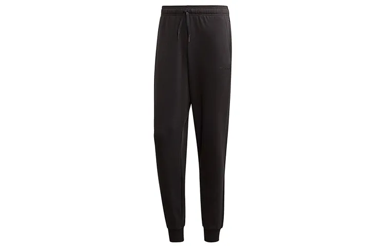 Adidas Knitted Sweatpants Men's Black Moderate Skinny Pants