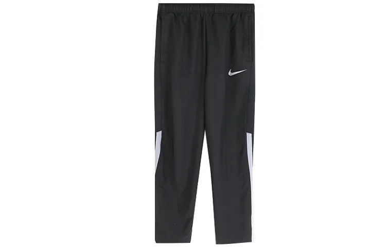 Nike Knitted Sweatpants Men's Black Moderate Straight Fit Pants