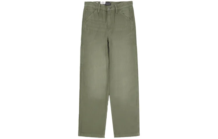 Levis Straight Fit Pants Casual Pants Men's Yellow Green