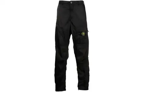 STONE ISLAND Cargo Pants Men's Black