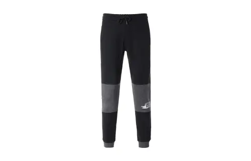 KENZO Knitted Sweatpants Men's Black Moderate Cuffed Pants