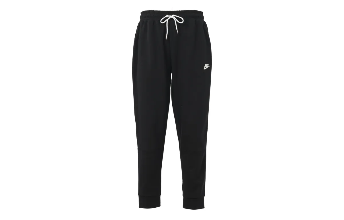 Nike Knitted Sweatpants Men's Black Moderate Cuffed Pants