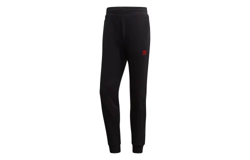 Adidas Originals Trefoil Knitted Sweatpants Men's Black Moderate Cuffed Pants