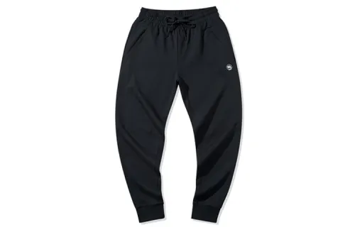 Li Ning Knitted Sweatpants Men's Black Moderate Skinny Pants