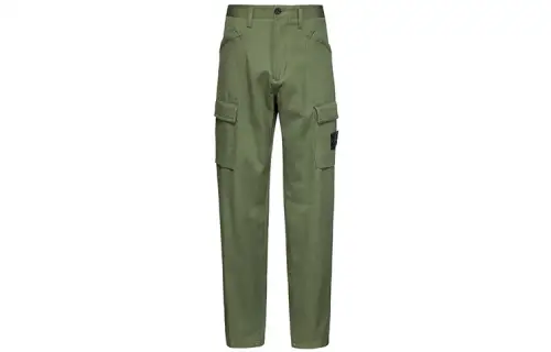 STONE ISLAND Cargo Pants Men's Gray Green Moderate